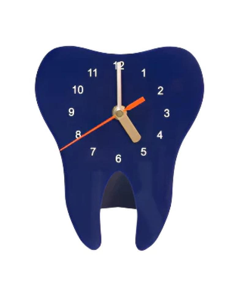MC Tooth Clock Blue